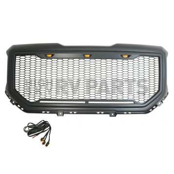Paramount Automotive Grille - Matte Black ABS Plastic - 410194MB