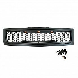Paramount Automotive Grille - Matte Black ABS Plastic - 410196MB