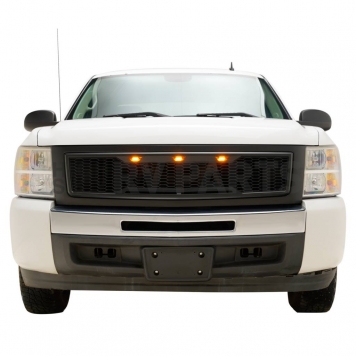 Paramount Automotive Grille - Matte Black ABS Plastic - 410196MB-3