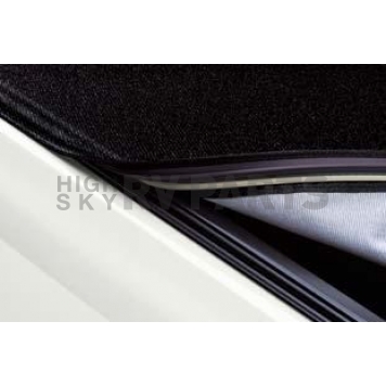 Lund International Tonneau Cover Soft Roll-Up Black Matte Canvas/ Twill Weaved Fabric - 99863