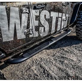 Westin Automotive Nerf Bar 4 Inch Black Powder Coated Steel - 214065