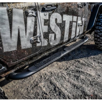 Westin Automotive Nerf Bar 4 Inch Black Powder Coated Steel - 214065
