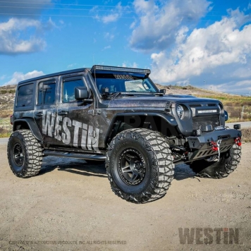 Westin Automotive Nerf Bar 4 Inch Black Powder Coated Steel - 214065-2