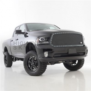 Smittybilt Grille - Powder Coated Black Stainless Steel - 615803-2