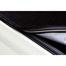 Lund International Tonneau Cover Soft Roll-Up Black Matte Canvas/ Twill Weaved Fabric - 99875