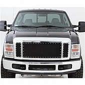 Smittybilt Grille - Powder Coated Black Stainless Steel - 615830