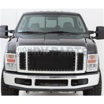 Smittybilt Grille - Powder Coated Black Stainless Steel - 615830