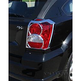 Putco Tail Light Molding - Round ABS Plastic Silver - 400860