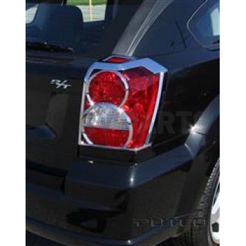 Putco Tail Light Molding - Round ABS Plastic Silver - 400860