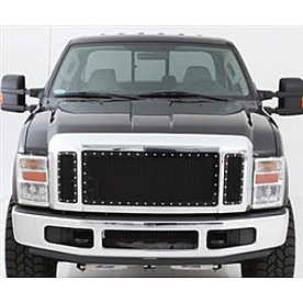Smittybilt Grille - Black Stainless Steel - 615843