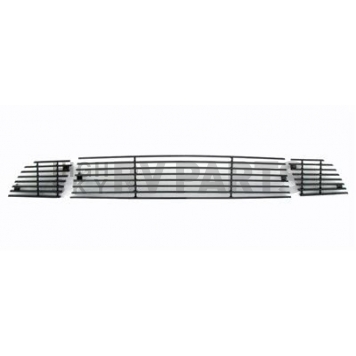 Street Scene Bumper Grille Insert Black Aluminum - 95085997