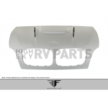 Extreme Dimensions Hood - Primered Fiberglass Gray - 108726-1