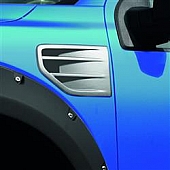 Air Design Fender Vent - Black ABS Plastic Satin Set Of 2 - FO20A17