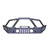 Mile Marker Bumper 1-Piece Design Steel Black - 52100