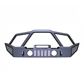 Mile Marker Bumper 1-Piece Design Steel Black - 52100