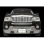 Putco Bumper Grille Insert FX Vertical Bars Polished Silver Stainless Steel - 65704