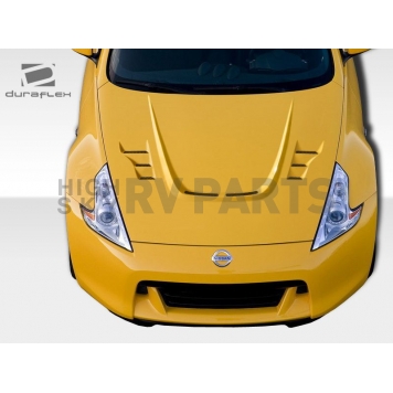 Extreme Dimensions Hood - Primered Fiberglass Black - 108267-1