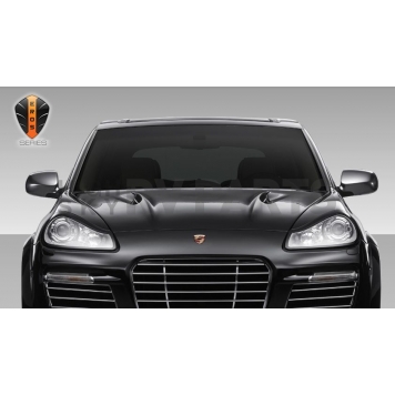 Extreme Dimensions Hood - Primered Fiberglass Black - 108276-1