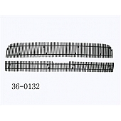 Paramount Automotive Bumper Grille Insert Vertical Overlay Polished Silver Aluminum - 360132