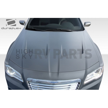 Extreme Dimensions Hood - Primered Fiberglass Black - 108328