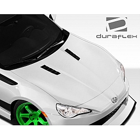Extreme Dimensions Hood - Primered Fiberglass Black - 108367