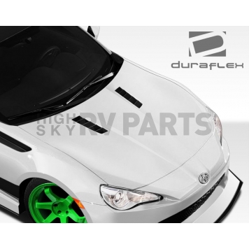 Extreme Dimensions Hood - Primered Fiberglass Black - 108367
