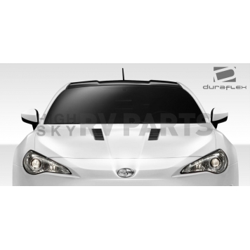 Extreme Dimensions Hood - Primered Fiberglass Black - 108367-1