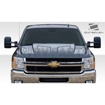 Extreme Dimensions Hood - Primered Fiberglass Black - 107944-1