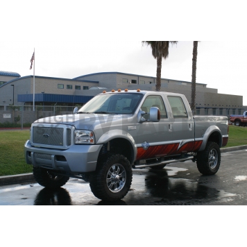 Street Scene Bumper Grille Insert Mesh Brushed Silver Aluminum - 95077826-1