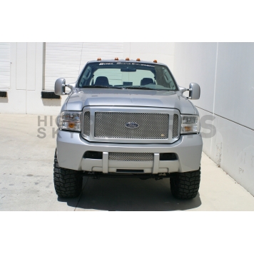 Street Scene Bumper Grille Insert Mesh Brushed Silver Aluminum - 95077826-3