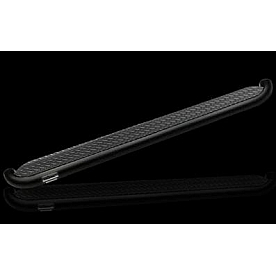 Romik USA Running Board Black Powder Coated Steel Stationary - 12008118
