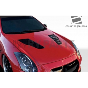 Extreme Dimensions Hood - Primered Fiberglass Black - 107816