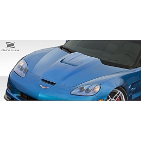 Extreme Dimensions Hood - Primered Fiberglass Black - 105777