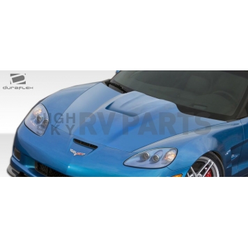 Extreme Dimensions Hood - Primered Fiberglass Black - 105777