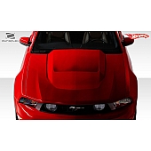Extreme Dimensions Hood - Primered Fiberglass Black - 105861