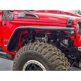DV8 Offroad Fender Flare - Black Steel Powder Coated Set Of 4 - FDJL05