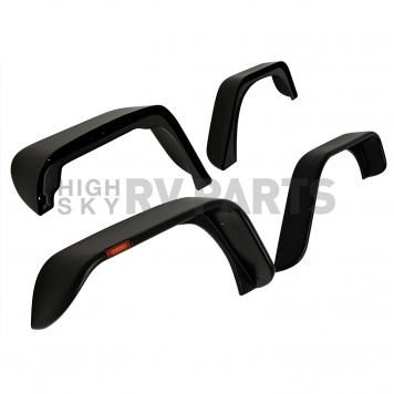 Paramount Automotive Fender Flare - Black ABS Plastic Black Set Of 4 - 580305-1