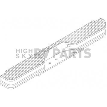 Westin Automotive Bumper DiamondStep 1-Piece Design Steel Black - 20009-1