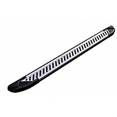 Romik USA Running Board Silver Aluminum Stationary - 61723418