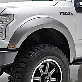 Paramount Automotive Fender Flare - Black ABS Plastic Black Set Of 4 - 580411