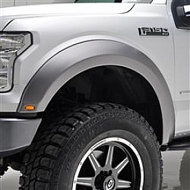 Paramount Automotive Fender Flare - Black ABS Plastic Black Set Of 4 - 580411
