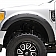 Paramount Automotive Fender Flare - Black ABS Plastic Black Set Of 4 - 580412