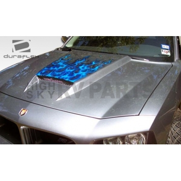 Extreme Dimensions Hood - Primered Fiberglass Black - 104853-5