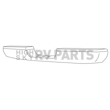 Westin Automotive Bumper Perfect Match 1-Piece Design Steel Silver - 31005-1