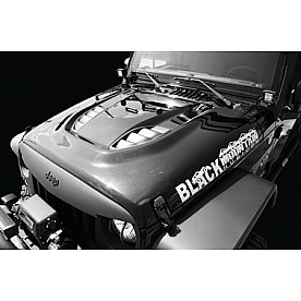 Black Mountain Hood - Heat Reduction Primered Black Steel - BM28213C