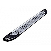 Romik USA Running Board Silver Aluminum Stationary - 62342418
