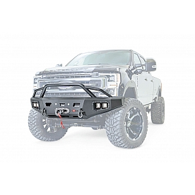 Warn Bumper Ascent 1-Piece Design Steel Black - 106918