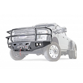 Warn Bumper Ascent 1-Piece Design Steel Black - 107182