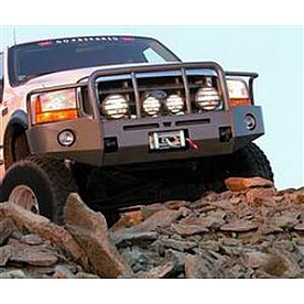 Warn Bumper Heavy Duty 1-Piece Design Steel Black - 85886