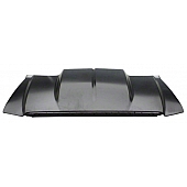 ProEFX Hood - Straight Dual Cowl Electro Deposit Primer (EDP) Steel Black - EFXFRD04V1